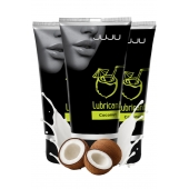 Набор из 3 съедобных лубрикантов JUJU со вкусом кокоса - JuJu - купить с доставкой в Нефтекамске Набор из 3 съедобных лубрикантов JUJU со вкусом кокоса - JuJu - купить с доставкой в Нефтекамске