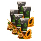 Набор из 5 съедобных лубрикантов JUJU со вкусом тропических фруктов - JuJu - купить с доставкой в Нефтекамске Набор из 5 съедобных лубрикантов JUJU со вкусом тропических фруктов - JuJu - купить с доставкой в Нефтекамске