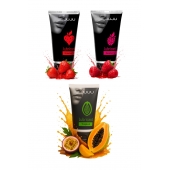 Набор из 3 съедобных лубрикантов JUJU (клубника, малина, тропические фрукты) - JuJu - купить с доставкой в Нефтекамске Набор из 3 съедобных лубрикантов JUJU (клубника, малина, тропические фрукты) - JuJu - купить с доставкой в Нефтекамске