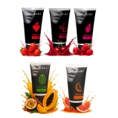 Набор из 5 съедобных лубрикантов JUJU (клубника, малина, тропические фрукты, вишня, грейпфрут) - JuJu - купить с доставкой в Нефтекамске Набор из 5 съедобных лубрикантов JUJU (клубника, малина, тропические фрукты, вишня, грейпфрут) - JuJu - купить с доставкой в Нефтекамске