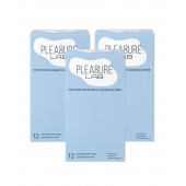 Набор из 3 упаковок ультратонких презервативов Pleasure Lab (по 12 шт.) - Pleasure Lab - купить с доставкой в Нефтекамске