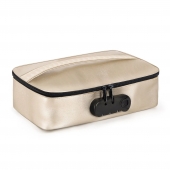Золотистая сумочка для хранения игрушек Discreet Box - Dorcel - купить с доставкой в Нефтекамске