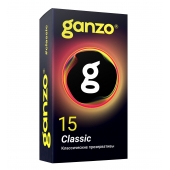 Классические презервативы с обильной смазкой Ganzo Classic - 15 шт. - Ganzo - купить с доставкой в Нефтекамске