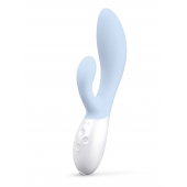 Нежно-голубой вибратор-кролик Lelo Ina 3 - 20 см. - Lelo купить в Нефтекамске с доставкой в Orgasmix.ru Нежно-голубой вибратор-кролик Lelo Ina 3 - 20 см. - Lelo