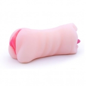 Телесный двусторонний мастурбатор - вагина и ротик - Boys of Toys - в Нефтекамске купить с доставкой