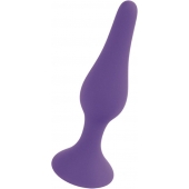 Фиолетовая анальная втулка Silcone Purple Plug Small - 10 см. - Boys of Toys в Нефтекамске Фиолетовая анальная втулка Silcone Purple Plug Small - 10 см. - Boys of Toys