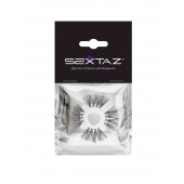 Эластичное эрекционное кольцо с черными «ресничками» - Sextaz - в Нефтекамске купить с доставкой