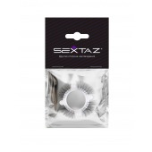 Эластичное кольцо с «ресничками» и 4 шариками - Sextaz - в Нефтекамске купить с доставкой