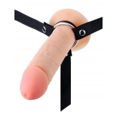 Мужской полый страпон на регулируемых ремешках - 22 см. - Sex Expert - купить с доставкой в Нефтекамске