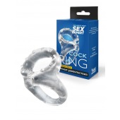 Прозрачное двойное эрекционное кольцо - Sex Expert - в Нефтекамске купить с доставкой