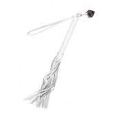 Белая кожаная плеть - 50 см. - Pecado - купить с доставкой в Нефтекамске