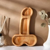 Деревянное блюдо для подачи в форме члена (25 х 16,5 х 1,7 см) - Сима-Ленд - купить с доставкой в Нефтекамске