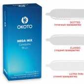 Презервативы OKOTO Mega Mix - 18 шт. - Sitabella - купить с доставкой в Нефтекамске