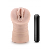 Телесный мастурбатор-вагина Ayumi с вибрацией - Blush Novelties - в Нефтекамске купить с доставкой