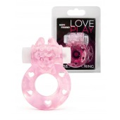 Розовое эрекционное виброкольцо в форме зайчика - 1137 - в Нефтекамске купить с доставкой