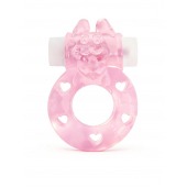 Розовое эрекционное виброкольцо в форме зайчика - 1137 - в Нефтекамске купить с доставкой
