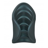 Серый сквозной мастурбатор с вибрацией Manwan Starter - Manwan - в Нефтекамске купить с доставкой