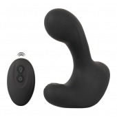Черная анальная вибропробка с функцией расширения RC Butt Plug with 3 functions - Orion - в Нефтекамске купить с доставкой