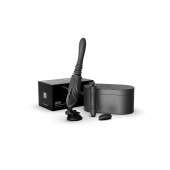 Черная секс-машина с функцией нагрева, насадками и присоской Sesh - Zalo - купить с доставкой в Нефтекамске