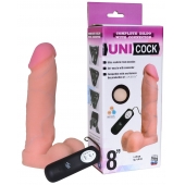Фаллическая насадка Харнесс UNICOCK 8  с вибрацией - 20 см. - LOVETOY (А-Полимер) - купить с доставкой в Нефтекамске