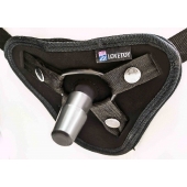 Страпон с 2 насадками и вибрацией UniStrap - 20 и 18 см. - LOVETOY (А-Полимер) - купить с доставкой в Нефтекамске
