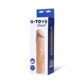 Насадка с ярко выраженной головкой и рельефным стволом - 19 см. - A-toys - в Нефтекамске купить с доставкой