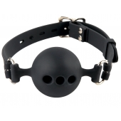 Силиконовый кляп-шар с отверстиями для дыхания Silicone Breathable Ball Gag Small - Pipedream - купить с доставкой в Нефтекамске