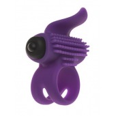 Эрекционное кольцо с подхватом мошонки и стимуляцией клитора Bullet Lastic Ring - Adrien Lastic - в Нефтекамске купить с доставкой