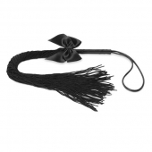 Чёрная плётка Lilly Whip Bijoux - Bijoux Indiscrets - купить с доставкой в Нефтекамске