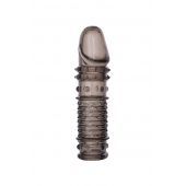 Дымчатая закрытая насадка ToyFa XLover с чешуйками и пупырышками - 13,5 см. - ToyFa - в Нефтекамске купить с доставкой