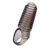 Дымчатая насадка с рёбрышками и подхватом мошонки ToyFa XLover - 12,5 см. - ToyFa - в Нефтекамске купить с доставкой