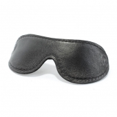 Кожаная маска на глаза - БДСМ Арсенал - купить с доставкой в Нефтекамске