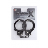 Чёрные наручники из листового металла BONDX METAL CUFFS BLACK - Dream Toys - купить с доставкой в Нефтекамске