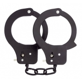 Чёрные наручники из листового металла BONDX METAL CUFFS BLACK - Dream Toys - купить с доставкой в Нефтекамске