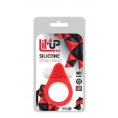 Красное эрекционное кольцо LIT-UP SILICONE STIMU RING 1 RED - Dream Toys - в Нефтекамске купить с доставкой