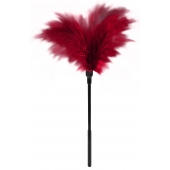 Пластиковая метелочка с красными пёрышками Small Feather Tickler - 32 см. - Blush Novelties - купить с доставкой в Нефтекамске