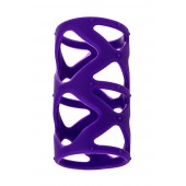 Фиолетовая насадка-сетка на пенис - 7,5 см. - A-toys - в Нефтекамске купить с доставкой