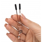 Золотистые зажимы для сосков и клитора All Sensation Nipple and Clitoral Chain - Fifty Shades of Grey - купить с доставкой в Нефтекамске