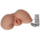 Телесная вибровагина из киберкожи с выносным пультом - LOVETOY (А-Полимер) - в Нефтекамске купить с доставкой