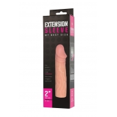 Телесная насадка-удлинитель Extension sleeve - 17 см. - Sitabella - в Нефтекамске купить с доставкой