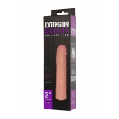 Насадка-удлинитель Extension sleeve телесного цвета - 18,5 см. - Sitabella - в Нефтекамске купить с доставкой