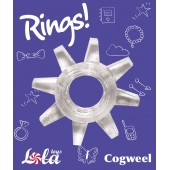 Прозрачное эрекционное кольцо Rings Cogweel - Lola Games - в Нефтекамске купить с доставкой