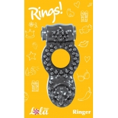 Чёрное эрекционное кольцо Rings Ringer - Lola Games - в Нефтекамске купить с доставкой