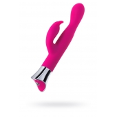 Розовый вибратор с клиторальным стимулятором и гибкой головкой LOLY - 21,6 см. - JOS купить в Нефтекамске с доставкой в Orgasmix.ru Розовый вибратор с клиторальным стимулятором и гибкой головкой LOLY - 21,6 см. - JOS