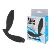 Чёрный вибростимулятор простаты Sex Expert Vibe Pleasure - Sex Expert - в Нефтекамске купить с доставкой