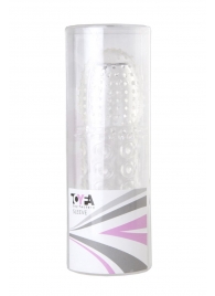 Прозрачная закрытая гелевая насадка - 13,5 см. - Toyfa Basic - в Нефтекамске купить с доставкой