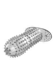 Закрытая прозрачная насадка Crystal sleeve - 12 см. - Erowoman-Eroman - в Нефтекамске купить с доставкой