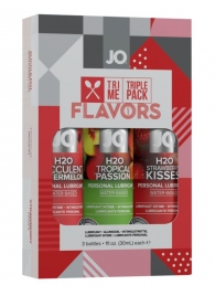 Подарочный набор ароматизированных лубрикантов Tri-Me Triple Pack Flavors - System JO - купить с доставкой в Нефтекамске