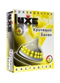 Презерватив LUXE  Exclusive  Кричащий банан  - 1 шт. - Luxe - купить с доставкой в Нефтекамске