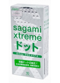 Презервативы Sagami Xtreme Type-E с точками - 10 шт. - Sagami - купить с доставкой в Нефтекамске